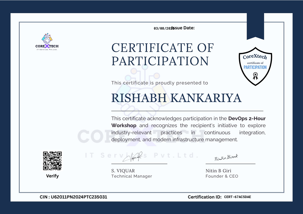 DevOps Workshop — CoreXTech