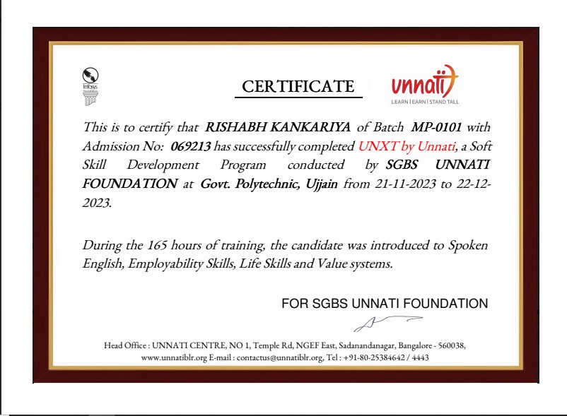 UNXT by Unnati Foundation